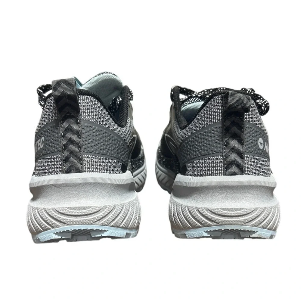 Hi-Tec Womens Size 7 Black Gray Spotted Lace Up Comfort Athletic Tennis Shoes - Picture 5 of 6